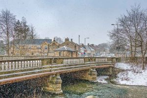 Ponteland Bridge Snow Shower-5661 | Ponteland Print