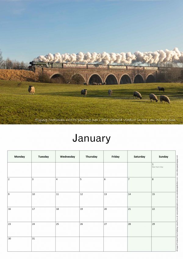 Out & About Publications Steam Trains Calendar 2023